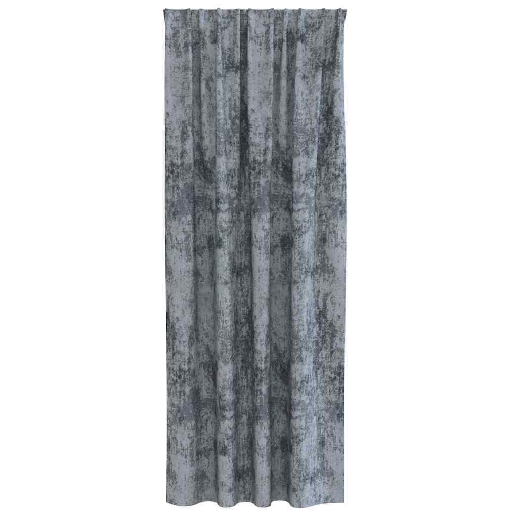 Coppia Tende Velluto Grigio Argento per Interni 225x140 cm | Tende oscuranti termiche per camera da letto e soggiorno. Tessuto morbido che garantisce privacy e comfort in casa.