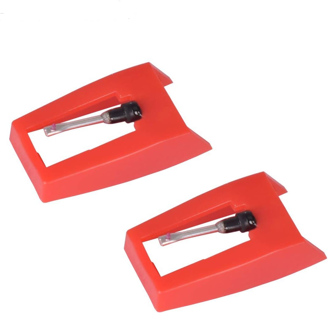 LoopTone Record Player Needles Turntable Cartridges Sapphire Tipped Ceramic Needle Stylus for Vinyl LP Turntable Players, Gramophone Accessory Pack of 2