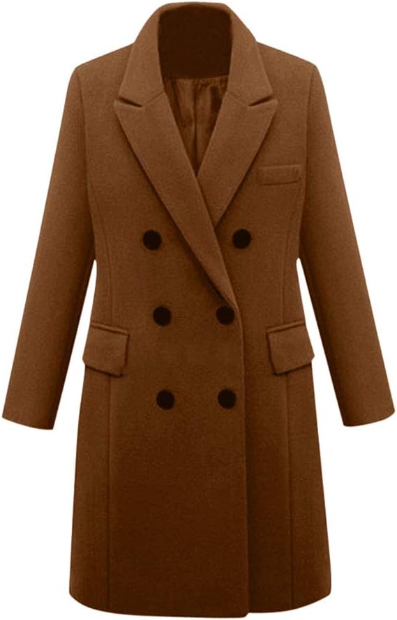Minetom Wintermantel Damen – Langer Plüschmantel Mit Fleecefutter, Warm & Lässig