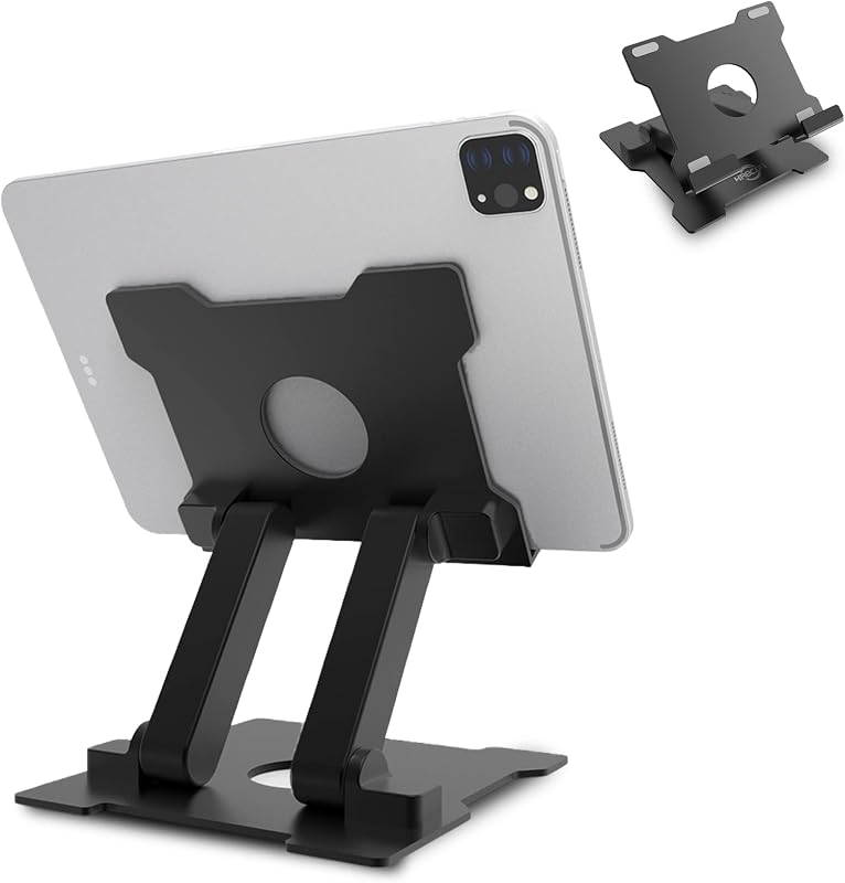 Tablet Stand,Adjustable Drawing Holder Eye-Level Aluminum Solid Stand for Desk, Portable Monitor, iPad Pro 9.7 10.5 Air Mini,Microsoft Surface Pro,Tab-Up to 15''