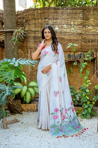 Panzora pink muga silk saree – image 2