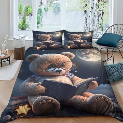 Housse de couette ours en microfibre anti-transpiration lit double - 2