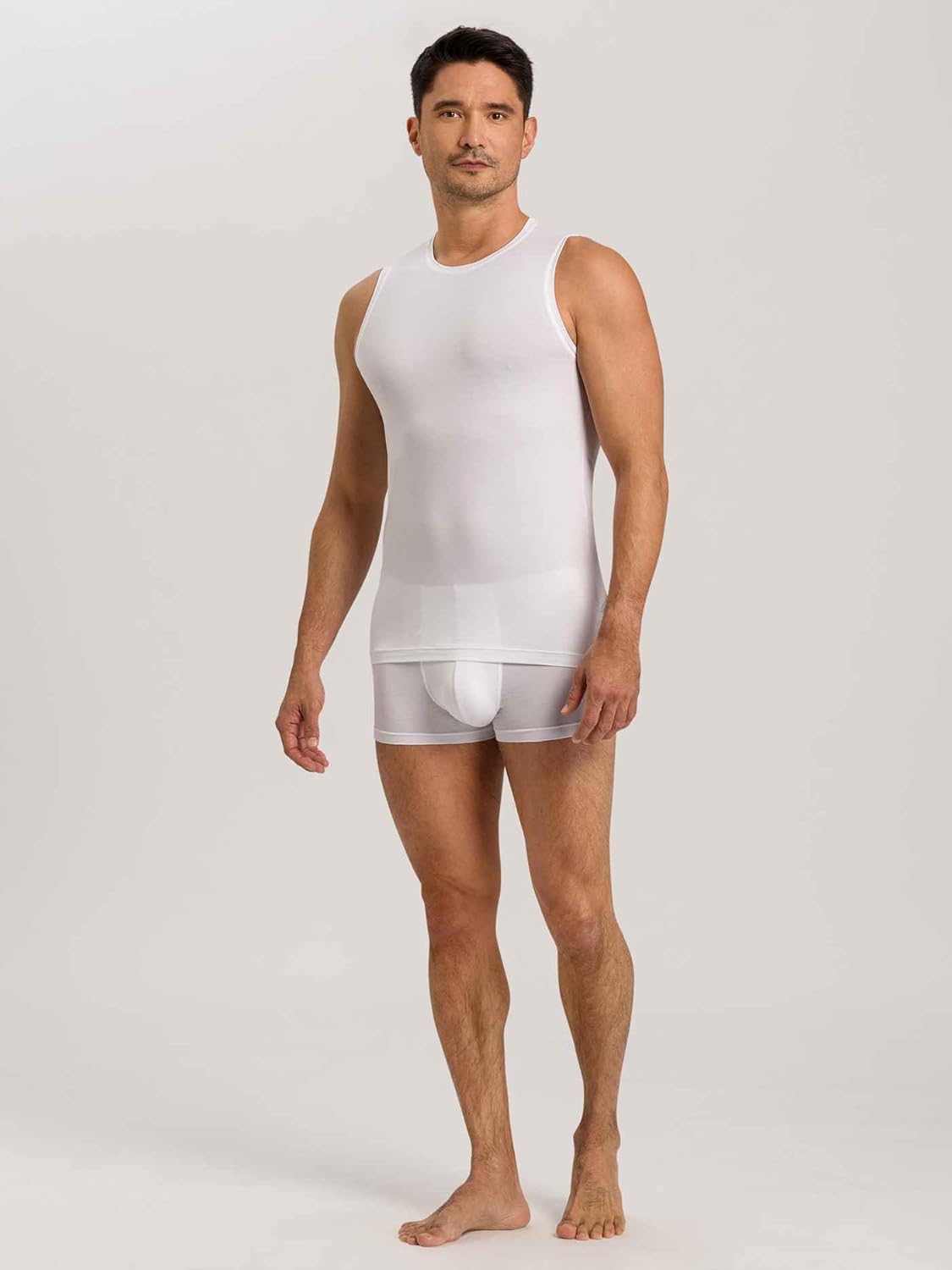 HANRO Men's Cotton Superior Sleeveless T-Shirt 73098 - Image 5