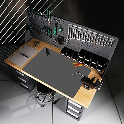 Ewen 27.6X19.5 Inch Silicone Mats For Kitchen Counter - 2Mm Thick Heat Resistant Silicone Baking Mat Large Pastry Mat, Glass Top Stove Cover Countertop Protector Pad For Coffee Maker, Crafts, Gray #TOP4