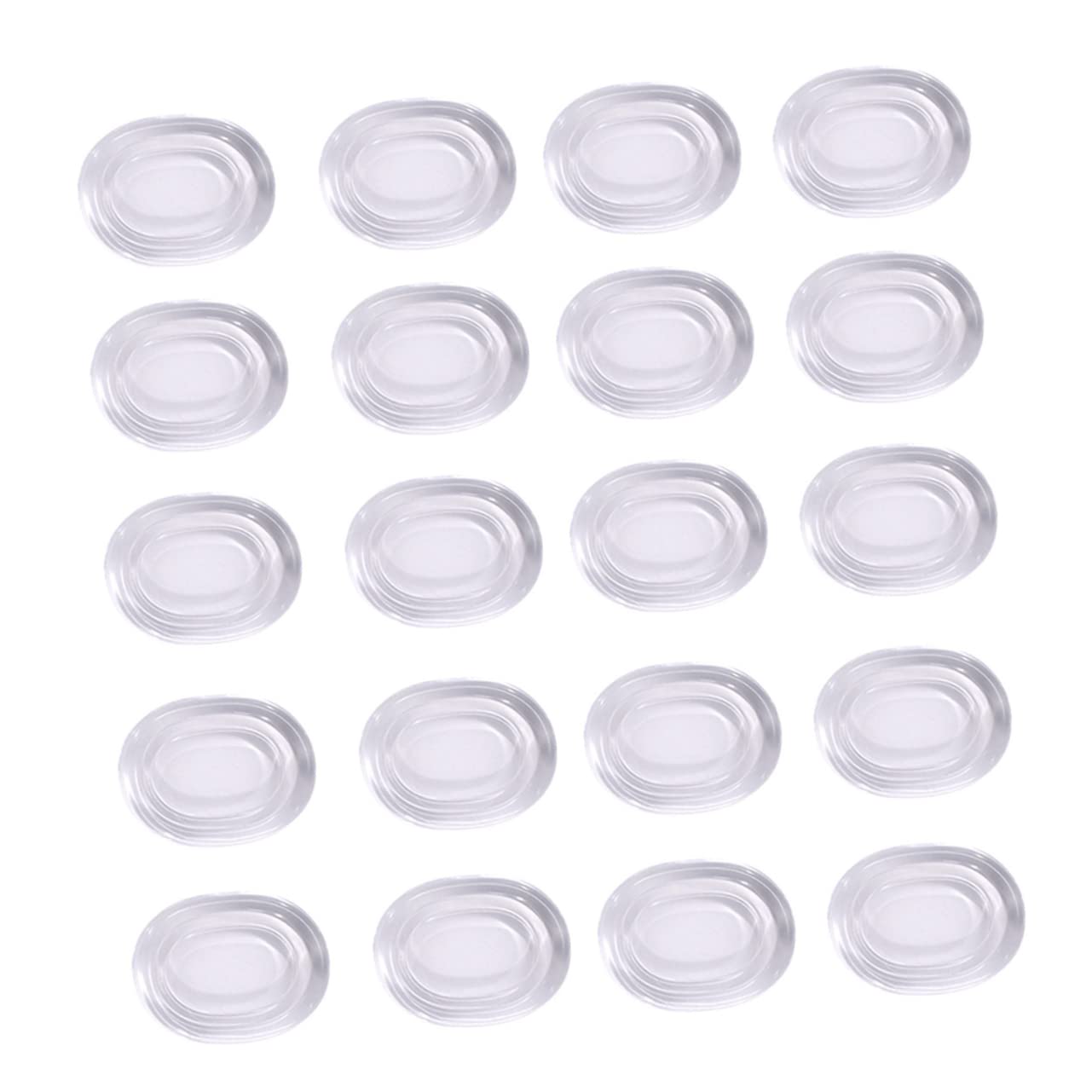 Holibanna 20pcs Transparent Silicone Drum Muffler Gel Pads Drum Damper Pads Cymbals and More Sound Dampening for Quiet Practice Sessions