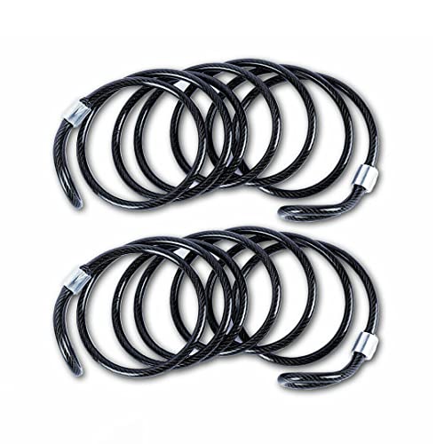 Handy Hardware PVC Coated Security Cable, 1.8 m Length, Black