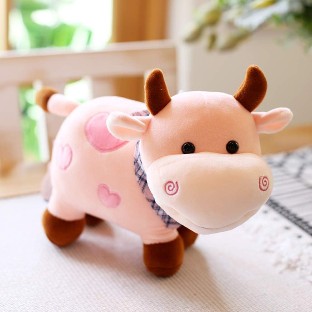 Cute Cow Plush Soft Toy | Adorable Animal Stuffed Toy for Kids | Home Decor for Boys & Girls | Soft & Huggable Plush Cow 25cm