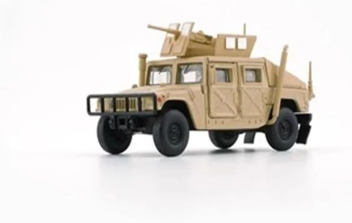 HTLNUZD 2025 1/64 Diecast Military Vehicle | Adult Collectible Toy Model, Perfect for Gift | Inspired by Humvee 4-CT (Yellow-LHD)