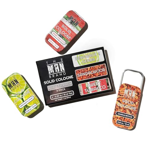 The Man Brand Mini-Tin Solid Cologne Sample Set in Vintage