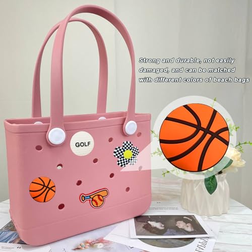 Image of Lckaey Rubber Beach Bag Accessories-PVC Rubber Totes organizer Sport Charms- for Purse Bogg Inserts