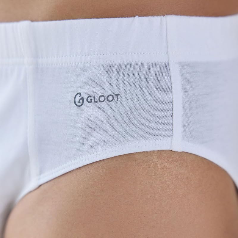 Image of GLOOT Men's Cotton Solid Briefs