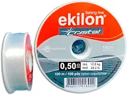 Linha de Pesca Crystal 0,50mm 100m 100% Poliamida Ekilon 04423