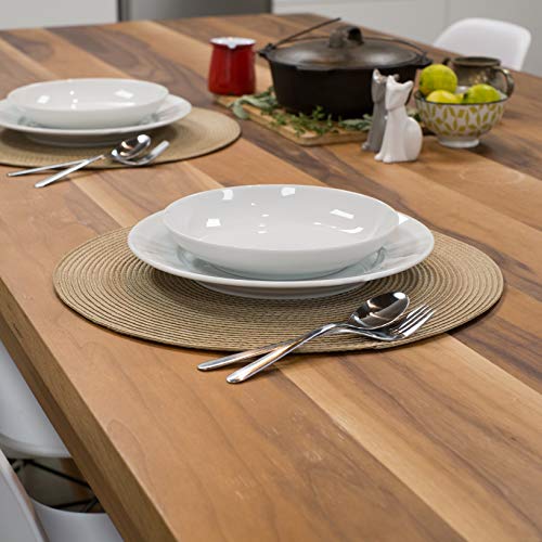Now Designs Disko Round Placemats, Light Taupe, Set Of 4 #TOP5