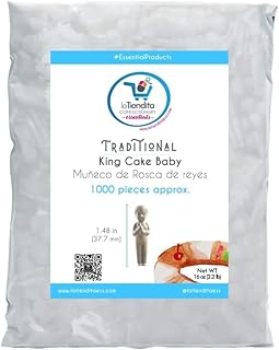 Plastic baby figure (1000 pieces aprox) oven resistant for Rosca de reyes, King Cake Mardi Gras, Baby Shower games and decoration-King cake baby
