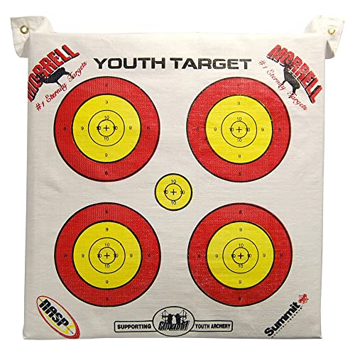 Morrell Lightweight Youth Range Nasp Field Point Archery Bag Target Replacement Cover With 2 Shooting Sides And 4 Shooting Spots, White #TOP4