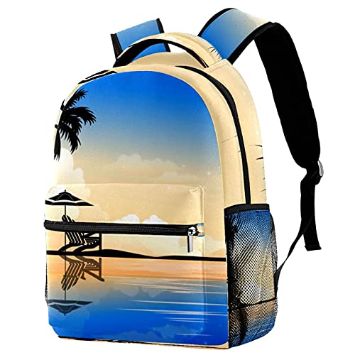 Sac à dos de voyage résistant pour campus doté d'un porte-bouteille ergonomique