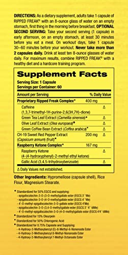 Pharmafreak Ripped Freak 60ct - USA - Hybrid Fat Burner - Image 6