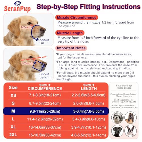 Image of Soft Air Mesh Dog Muzzle S Black | Anti-Biting Anti-Chewing Anti-Barking | Adjustable Reflective Full Coverage for Grooming & Scavenging Prevention