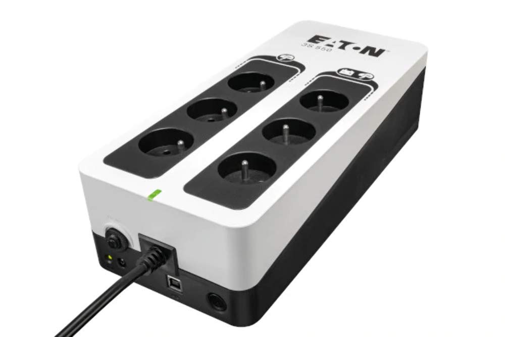 Eaton 3S 550 FR UPS - Off Line Uninterruptible Power Supply - 3S550F - 550VA (8 outlets FR, USB, Shutdown Software)