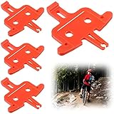 Fabbay 4 Pieces Bicycle Brake Spacer Disc Bike Hydraulic Disc Brakes Pads Bike Disk Brake Spacer Bike Brake Pads Empty Pinch Cycling Repair Tools Compatible with Shimano, MTB, Mountain Bike Road Bike