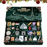 Voyage parisien de 24 jours – Découvrez chaque jour des miniatures en acrylique représentant des monuments et des icônes gastronomiques pour un compte à rebours de décembre enchanteur.