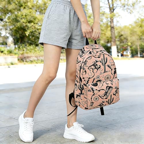 Western School Backpack for Girls Boys Teens Bookbag 17 Inch Laptop Backpack for Sports Travel Camping - Image 6