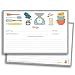 Chef's Recipe Cards - 50 Double Sided Cards, 4x6 inches. Thick Card Stock