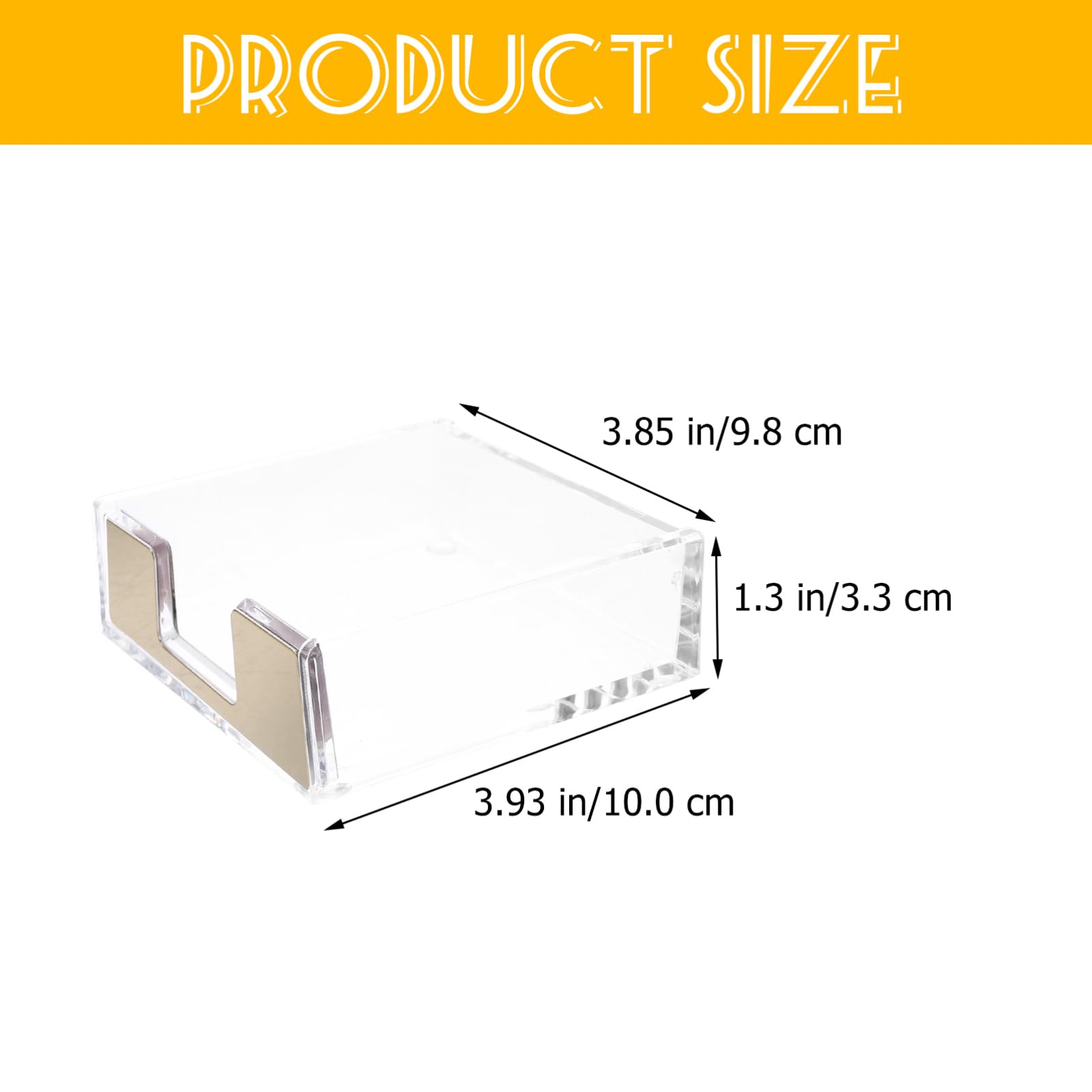 NUOBESTY 4 Pz contenitore per blocco note per ufficio padella contenitori scrivania organiser scrivania porta biglietti da visita per scrivania da donna accessori da scrivania in acrilico