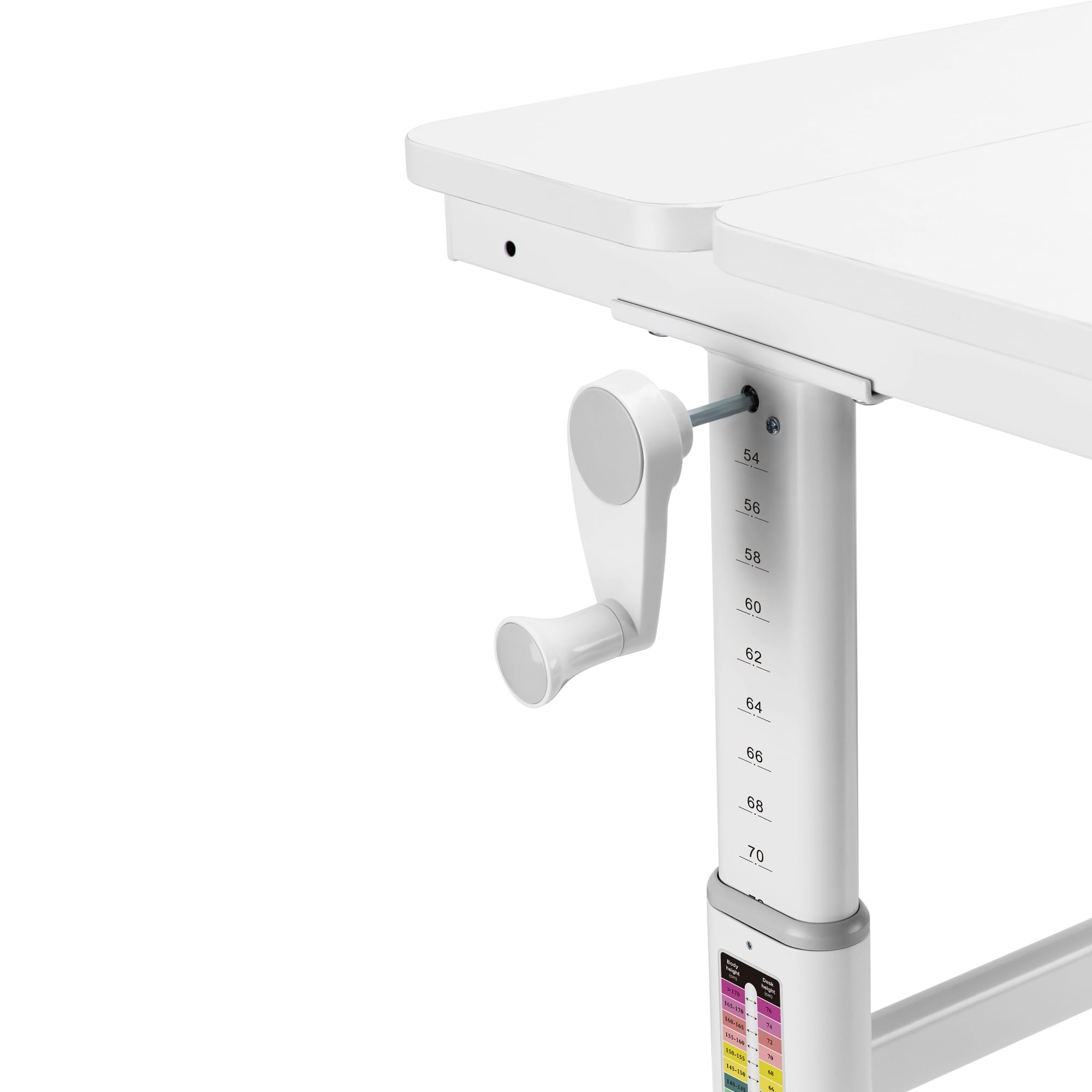[en.casa] Schreibtisch Kinder Sauda Kinderschreibtisch höhenverstellbar 120 x 60 cm Schülerschreibtisch mit neigbarer Tischplatte und 2 Schubladen Grau/Weiß
