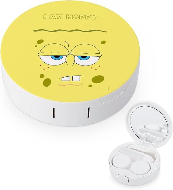 Amazon Co Jp スポンジボブ 軽量 おしゃれ かわいい コンタクトレンズケース メガネケース コンパクト メガネボックス アクセサリーケース アニメ 雑貨 鏡付き 旅行 出張 携帯便利 保存ケース ドラッグストア
