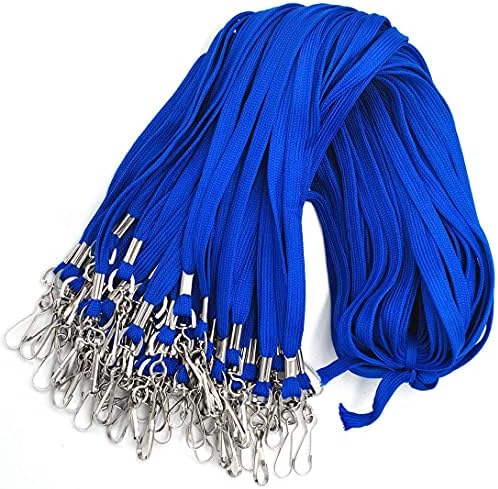 Black Lanyard 100 Pack Bulk Badge Lanyards for ID Badges Neck Cruise Lanyard Name Tag Lanyard ID Holder