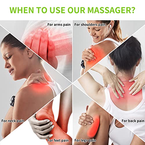 iKristin Back Neck Massager,Shiatsu Massage Pillow with Heat, Deep Tissue Kneading Massagers for Shoulder, Legs, Electric Back Massager for Home & Car - Image 4