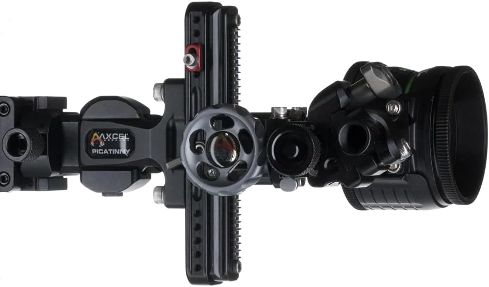 Axcel - LANDSLYDE Slider Sight - Picatinny Mount - w/AV-41 Scope - Single Pin - .019 Green Fiber - Black