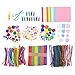 NOLITOY Bambini Art E Artigianato Forniture Fai da Te Artigianato Art Forniture Set Pulitori Pipe Pom Pom Poms Crafting Materiale Materiale Scuola Giocattoli per Bambini Compleanno Regalo