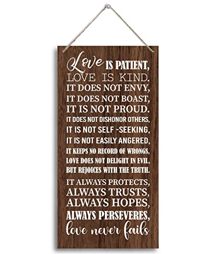1 Corinthians 13:4-8-Love is Patient Love is kind Inspirational Quote