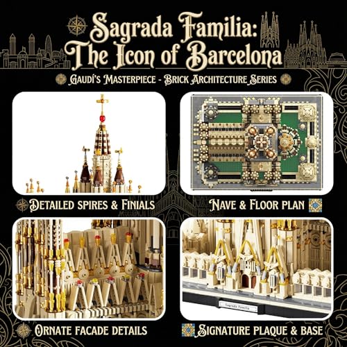 BBTiloBrix Sagrada Família Church Architectural Building Block Set, 10328 Pieces Collectible Cathedral Model, Spain Landmark Construction Kit for Adults,Home Decor Gift for Architecture Enthusiasts by BBTiloBrix - Image 7