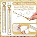 Shappy 100 Pcs Wedding Bubble Bulk Wedding Party Favors Bubble Wand for Guests Send Off with Stickers for Bridal Shower Anniversaries Celebration Goody Bag Stuffers Filler (Gold Heart)