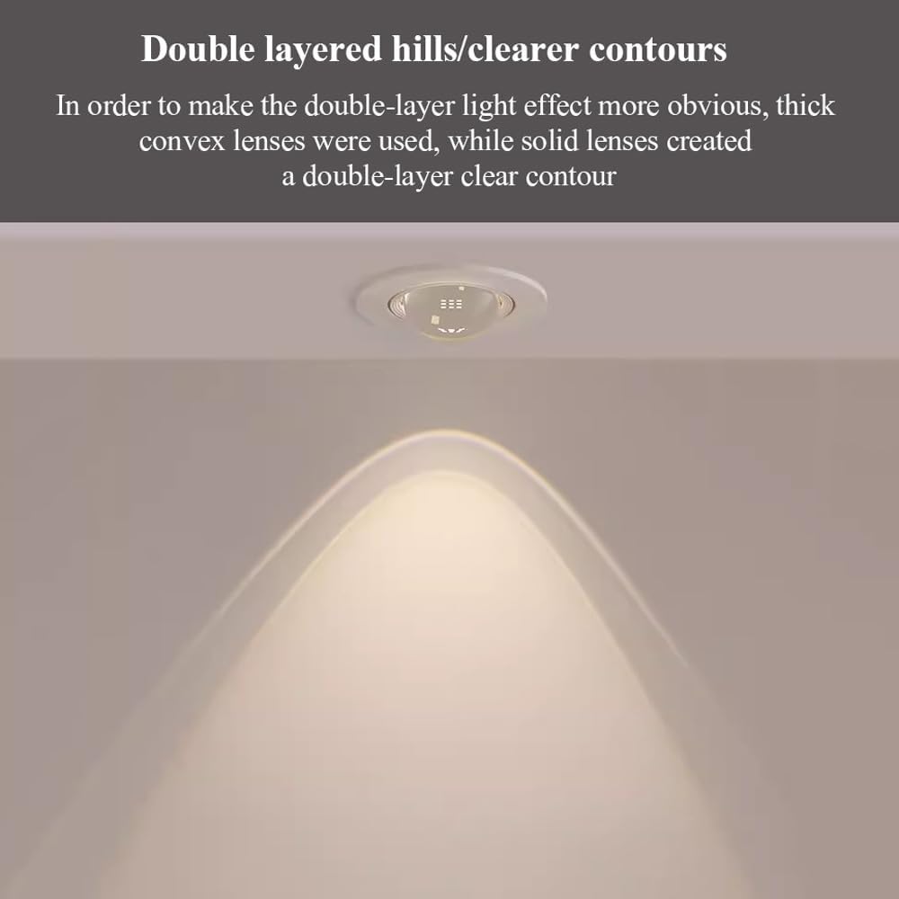 1/3/9pcs Downlight 7W Spot LED Downlight AC 90-260V Round Recessed Spot Lighting Baffle Trim Simple Retrofit Installation - No Flicker Small Hill Spotlight