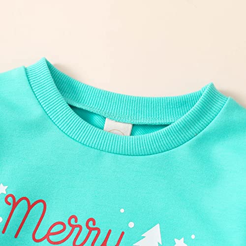 Moletom infantil meninos meninas natal manga longa letras impressas pulôver camiseta moletom tops 12