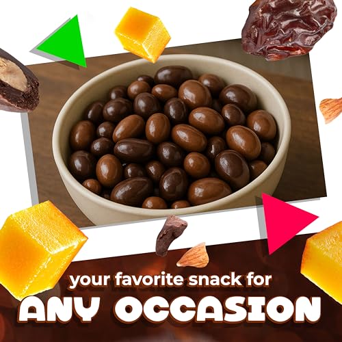 Bridge Mix Candy | 2 Lb Bag | Dark & Milk Chocolate Covered Almonds, Milk Cho...