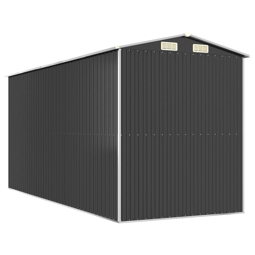 Générique Abri de Jardin Anthracite 192x440x223 cm Acier galvanisé,Maison & Jardin,Pelouses & Jardins,Vie en extérieur,Structures extérieures,Cabanes & abris de Jardin,3147452