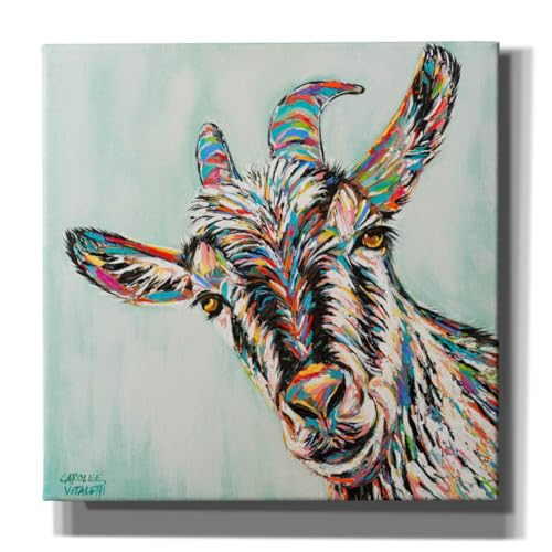 Epic Graffiti 'Funny Goat 1 ' by Carolee Vitaletti Canvas Wall Art, 18" x 18"