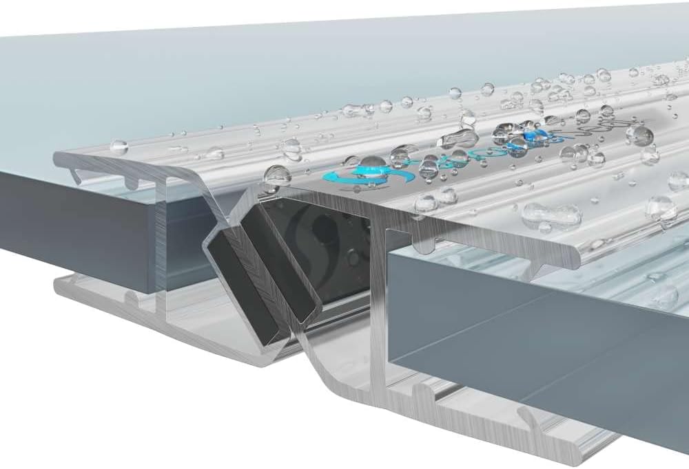 Shower Seal Magnetic Strips Pair | Set of Shower Door Magnets 4-6mm - 12mm Glass Options (4-6mm Glass)