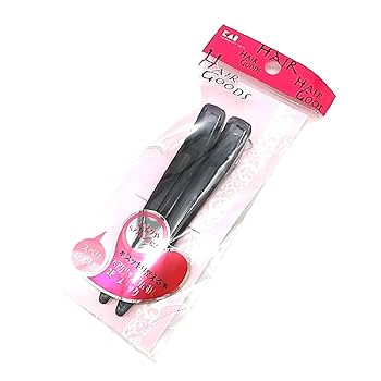 ヘアゴム No.137 Amazon.co.jp: 貝印 ヘアグッズ ヘアークリップ ゴム付 L 2P