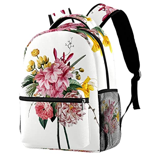 Bolsos de hombro florales y mochilas ligeras para viajes de montaña y camping