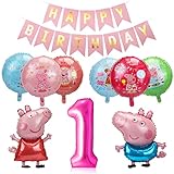 🎉 Decoración Cumpleaños: el kit de decoración de fiesta cumpleaños rosa se puede utilizar para decorar el cumpleaños niña 1 año, creando una hermosa fiesta de cumpleaños para los niños y dejando recuerdos inolvidables para su familia e invitados.