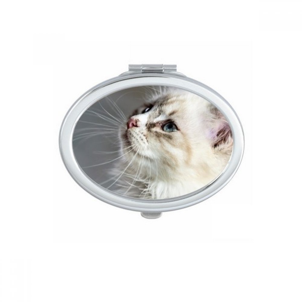Miroir compact chat ovale pour vérifier son maquillage partout