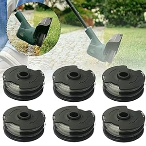 Vervangende spoel gazontrimmer Parkside, 3-pack grastrimmerspoel voor Parkside accu-grastrimmer Prta 20-li C3 Ian351753 spoel (6 stuks)