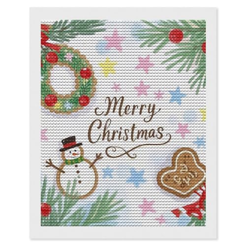 Peinture diamant 5D anti stress pour déco murale Noël