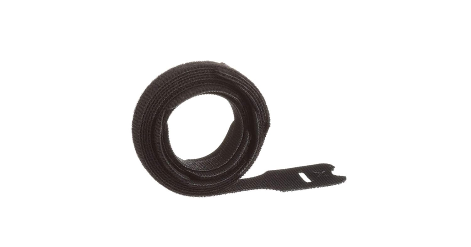 Panduit HLTP2I-X0 Hook & Loop Cable Tie, Ul Listed, Loop Style, 8.0-Inch, Intermediate, Black (10-Pack)